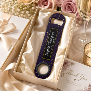 Beautiful Black Bridesmaid Gastgeschenk Hochzeit B Speed Flaschenöffner