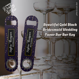 Beautiful Black Bridesmaid Gastgeschenk Hochzeit B Speed Flaschenöffner