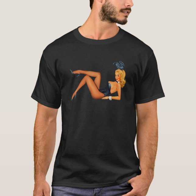 Beautiful Blonde Bunny In A Bikini Classic America T-Shirt (Vorderseite)