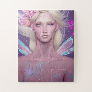 Beautiful Blonde Fairy Frau Puzzle