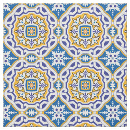 💙 Beautiful blue Azulejos 004, XXL Kachelgröße Stoff