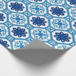 💙 Beautiful blue Azulejos I Wrapping Paper Geschenkpapier