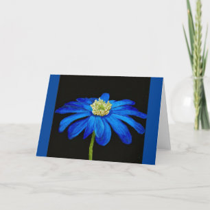 Beautiful Blue Beauty Daisy jedem Anlass Card Karte
