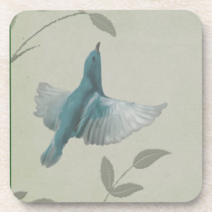 Beautiful Blue Bird Getränkeuntersetzer
