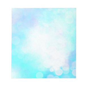 Beautiful Blue Bokeh Notizblock