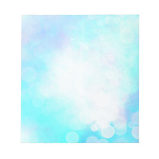 Beautiful Blue Bokeh Notizblock