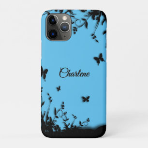 Beautiful Blue Butterfly Garden Personalisiert Case-Mate iPhone Hülle