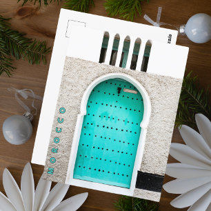 Beautiful Blue Chefchaouen marokkanische Architekt Postkarte