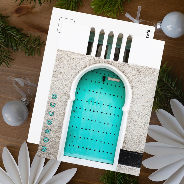 Beautiful Blue Chefchaouen marokkanische Architekt Postkarte (Von Creator hochgeladen)