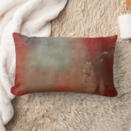 Beautiful Blue Gold Red Art Lendenkissen