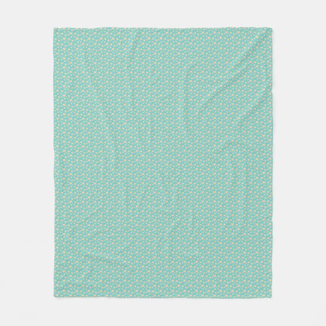 Beautiful blue hearts fleece blanket (Vorderseite)