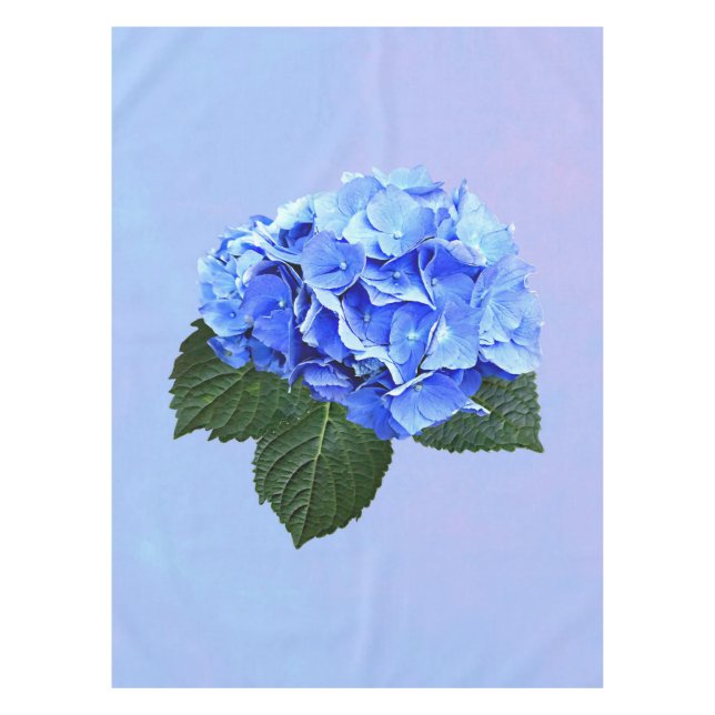 Beautiful Blue Hydrangea Tischdecke (Vorderseite)