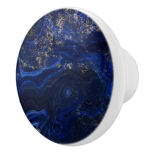 Beautiful blue lapis lazuli geode inspiriert keramikknauf