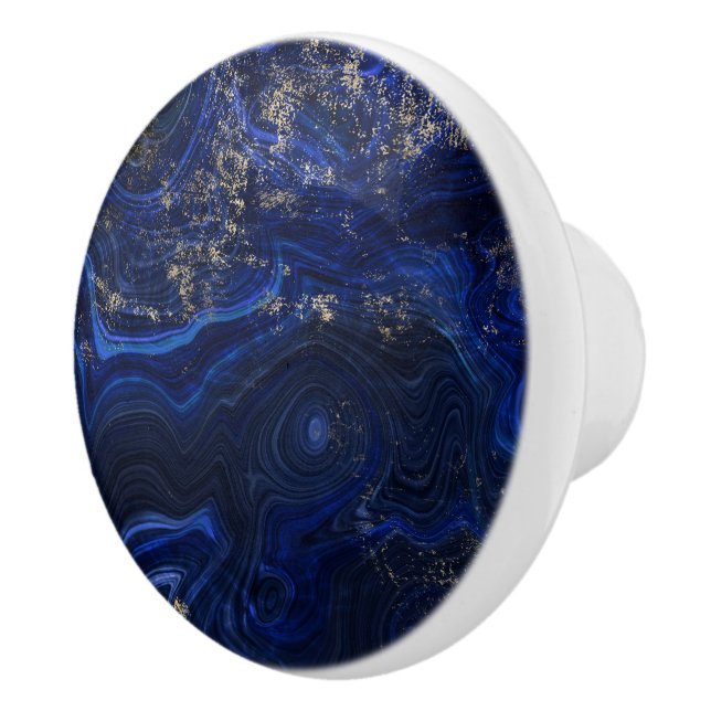 Beautiful blue lapis lazuli geode inspiriert keramikknauf (Rechts)