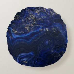 Beautiful blue lapis lazuli geode inspiriert  rundes kissen