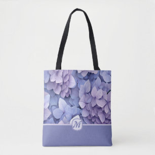 Beautiful Blue Lila Hydrangea Monogram