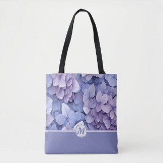Beautiful Blue Lila Hydrangea Monogram