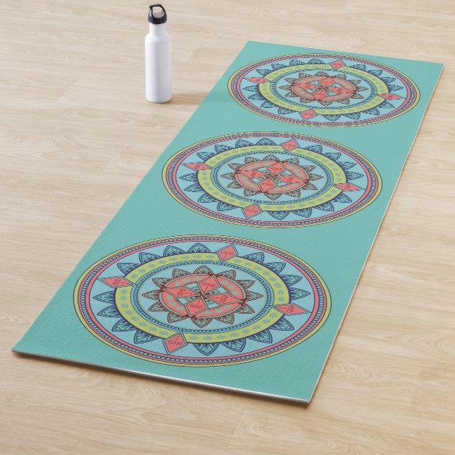 Beautiful Blue Mandala Art Yogamatte (Beispiel)