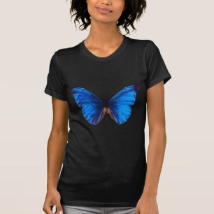 Beautiful Blue Monrach Schmetterling Vintage Kunst T-Shirt