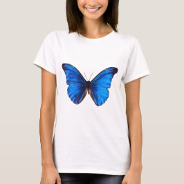 Beautiful Blue Monrach Schmetterling Vintage Kunst T-Shirt