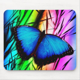 Beautiful Blue Morpho Butterfly Mousepad