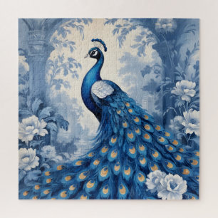 Beautiful Blue Peacock Puzzle