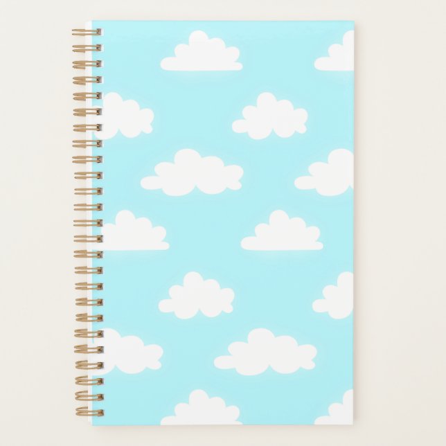 Beautiful Blue Sky Print Notebook Planner Planer (Vorderseite)