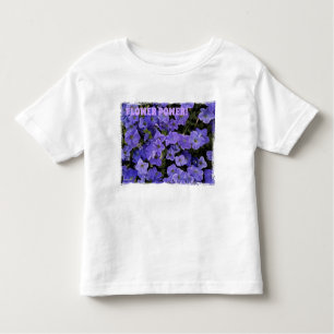 Beautiful Blue Violet Petunias Blume Power Kleinkind T-shirt