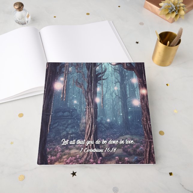 Beautiful Blue Wedding  Gästebuch (Vorderseite offen)