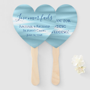 Beautiful Blue Wedding Souvenir Fächer