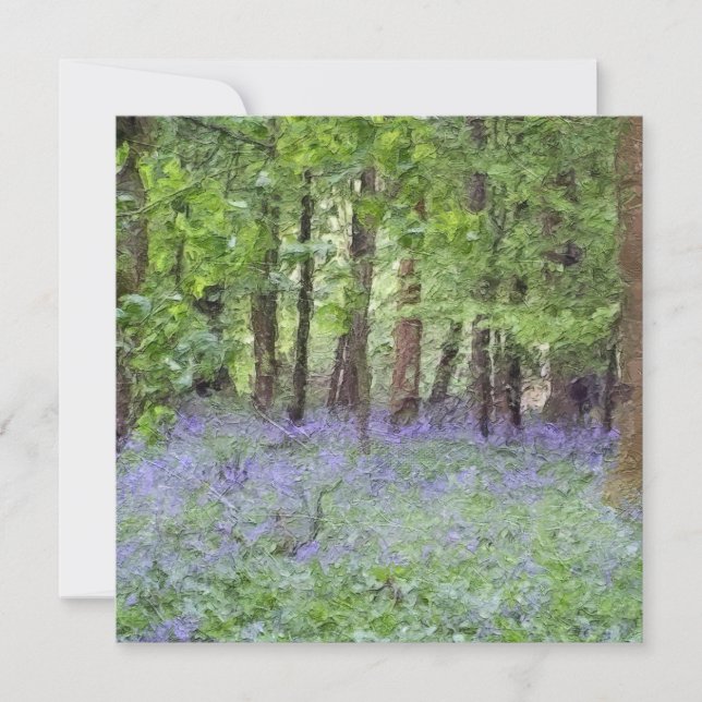 Beautiful Bluebell Wood Karte (Vorderseite)
