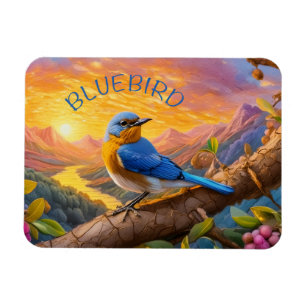 Beautiful Bluebird Magnet