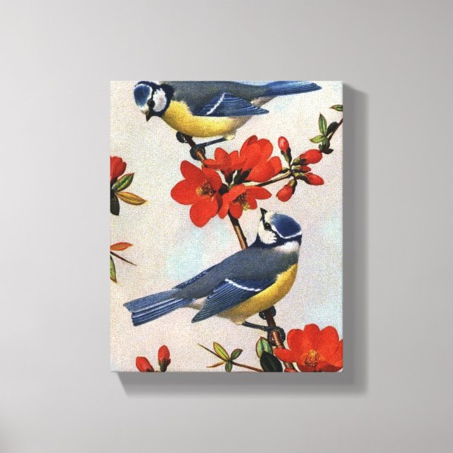 Beautiful Bluebirds Wrapped Canvas Art Leinwanddruck (Vorderseite)