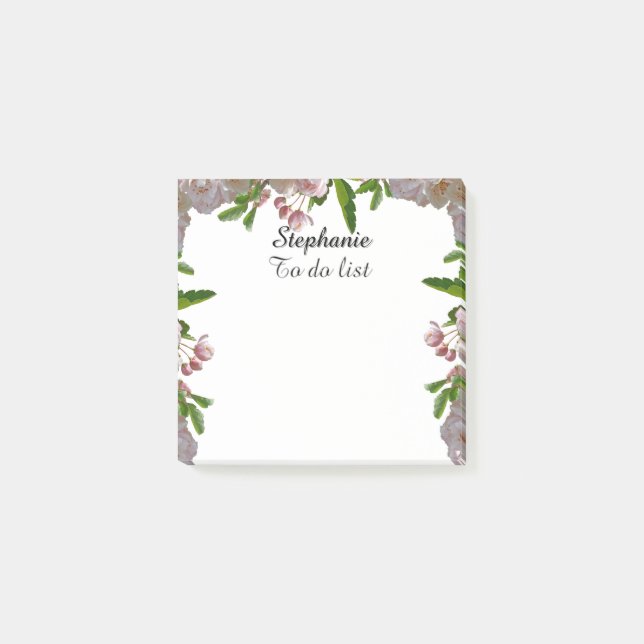 Beautiful Boho Bouquet - Individuelle Name zu tun  Post-it Klebezettel (Vorderseite)