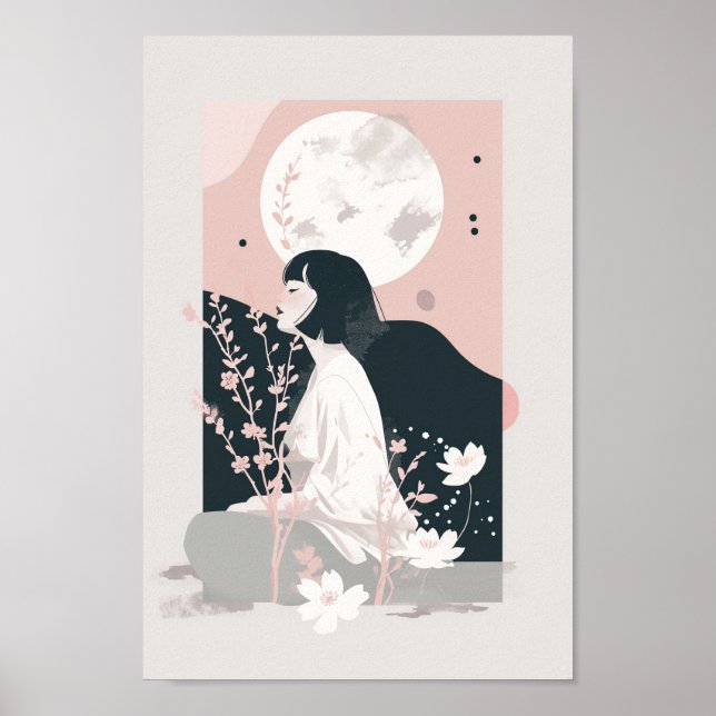 Beautiful Boho Frau Poster (Vorne)