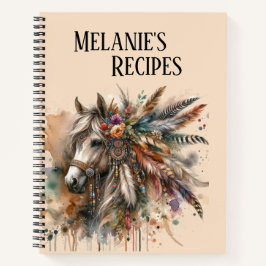 Beautiful Boho Horse Notizbuch