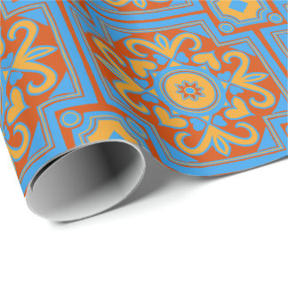 Beautiful Boho Italian Tile Geschenkpapier