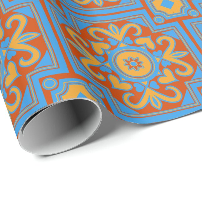 Beautiful Boho Italian Tile Geschenkpapier (Rolleneckpunkt)