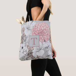 Beautiful Boho Moderne Blume Monogram