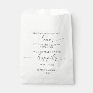 Beautiful Boho Personalisiert Wedding Tissue Pack Geschenktütchen