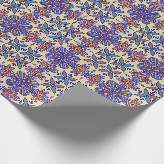 Beautiful Boho Talavera Tile Geschenkpapier (Ecke)