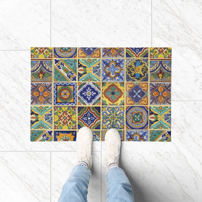Beautiful Boho Talavera Tiles Fußmatte (Indoor)
