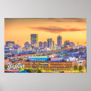 Beautiful Boston, Massachusetts, USA Poster