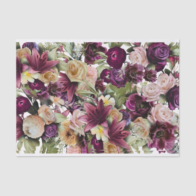 Beautiful Bouquet I Seidenpapier (Vorderseite)