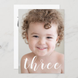 Beautiful Boys 3. Geburtstag Party Foto & Script Einladung