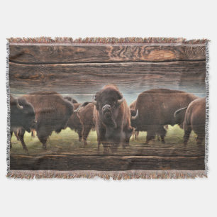 Beautiful Buffalo Herd Decke