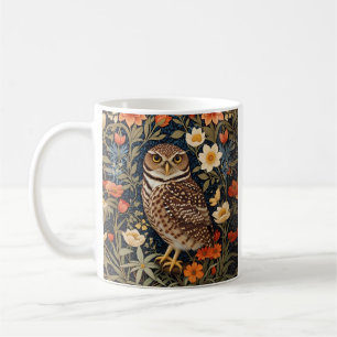 Beautiful Burrowing Owl William Morris Inspiriert Kaffeetasse