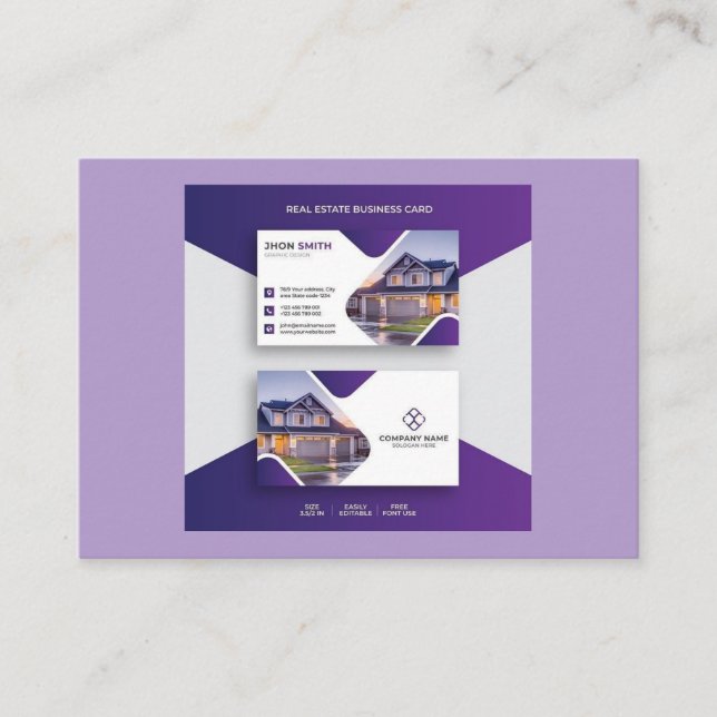 Beautiful Business Cards Telefonnummerkarte (Vorderseite)