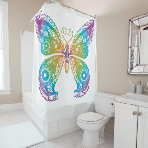 Beautiful Butterfly Farbenfrohe Erneuerbare Freude Duschvorhang