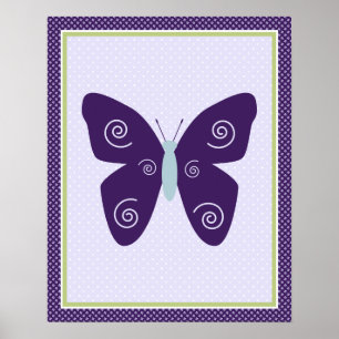 Beautiful Butterfly Kinderzimmer Art Poster